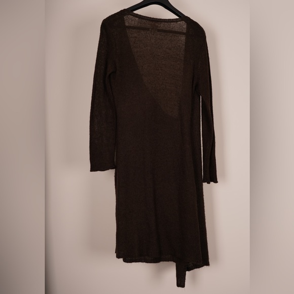 Weekender Brown Long Wrap Sweater - Picture 2 of 3